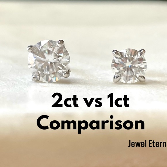 🍁New🍁 1ct Drop Earrings (2tcw) - Rhodium platinum over Sterling Silver - Picture 7 of 9